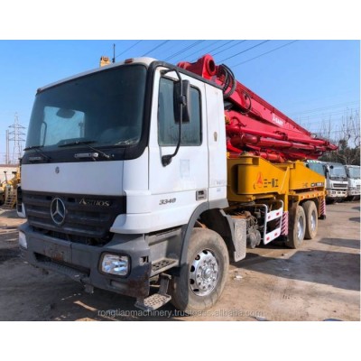 Good Condition Sany Used 42 Meter Boom Concrete Pump Truck For Sale