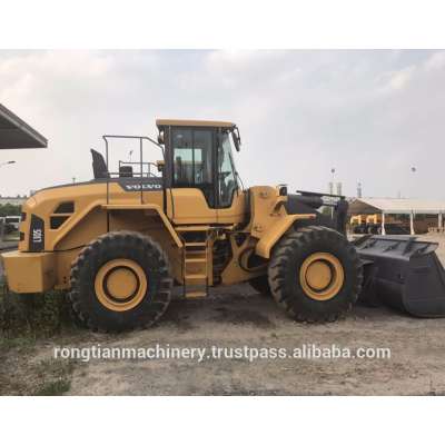 Durable Secondhand Machine original Volvo L105 Wheel Loader from Japan in yard for sale