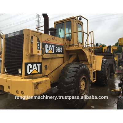 Durable Secondhand Machine original Cat 966E Wheel Loader from Japan in yard for sale