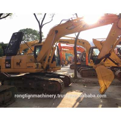 International Certificated Komatsu Used Excavator PC160 at low price , All Series Komatsu Hydraulic Digger for hot sale