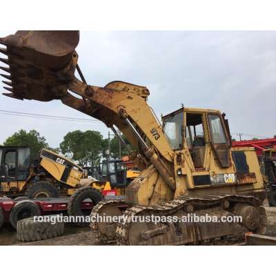 Durable Secondhand Machine original Cat 973 Crawler Loader from Japan in yard for sale