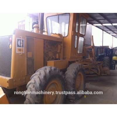 Durable Secondhand Machine original Cat 120G Motor Grader from Japan in yard for sale