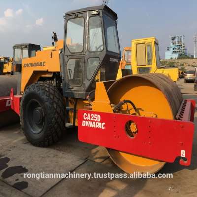 Running condition 10 Ton Sweden made used dynapac CA25D road roller for sale in Shanghai site