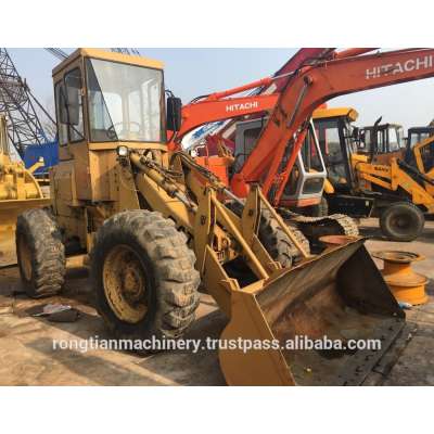 Running condition Japanese used cat 910 wheel loader for sale in Shanghai site