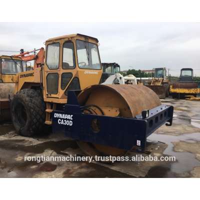 Running condition 14 Ton Sweden made used dynapac CA30D road roller for sale in Shanghai site